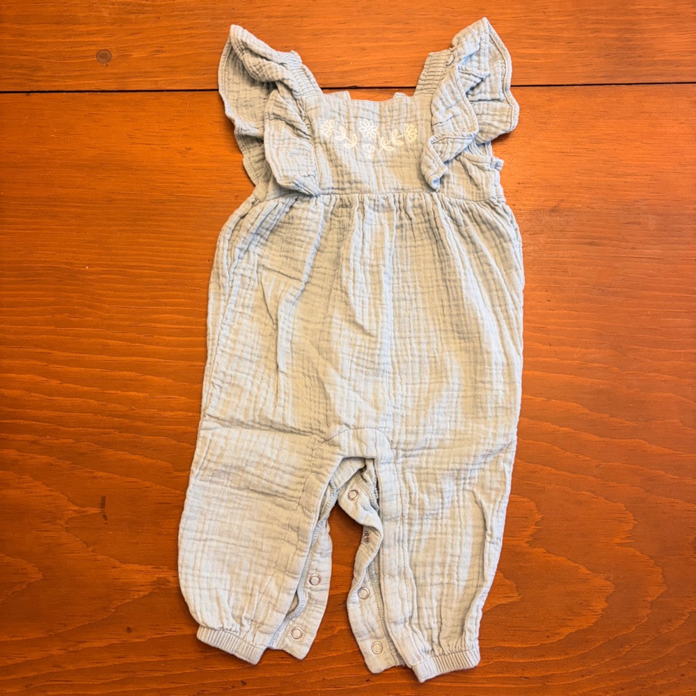 Carter's Soft Gray Baby Romper